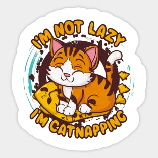 Catnapping Sticker
